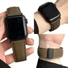 Pulseira Magnética de Couro Genuíno para Apple Watch Compatível com S10/9/8/7/6/5/4/3/2/SE/Ultra
