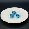 Deportes fútbol incrustado resina diamante acrílico cuentas sueltas DIY bolígrafo de cuentas cuentas de agujero grande cadena de teléfono móvil collar materiales de joyería