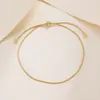 Tobilleras Sencillas y de Moda Chapadas en Oro al por Mayor, Estilo Festivo, Lujo Ligero, Joyería para Pies de Nicho de Gama Alta, Sensación de Alta Gama, Tobilleras Personalizadas y Versátiles