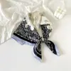 Bufanda Cuadrada de Seda Imitación Chifón con Estampado Paisley Cachemir de Verano de Gama Alta, Bufanda Pequeña de Seda Moderna, Bufanda para el Cuello de Mujer