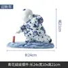 Porcelana de Jingdezhen Muñeca de Porcelana Tallada Hogar Sala de Estar Porcelana Azul y Blanca Regalo de Boda Adornos Cerámica Infantil Adornos Azul y Blanco