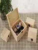 Caja de Madera Caja de Empaque Caja de Almacenamiento para Joyería con Cerradura Caja de Regalo para Tetera Sin Tapa Madera de Bambú Caja de Almacenamiento para el Hogar