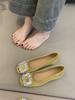 Sapatos Femininos de Camada Única Estilo Fada Suave 2024 Novo Estilo Francês Elegante Cetim Strass Elevação de Altura Sapatos para Final de Noite