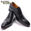 Sapatos masculinos de couro legítimo, calçados masculinos casuais da moda, de grande marca, mesmo estilo, camada superior de couro bovino, sapatos masculinos de negócios, tamanho europeu padrão