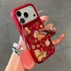 Hazte Rico Inmediatamente Manzana de Año Nuevo 17Promax/16Pro Anticaída 15Pro Cobertura Completa 13Pro Funda para Teléfono 14Pro