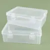 Caja de Embalaje de Plástico Transparente Caja de PP Rectangular Alta con Doble Cierre Tapa abatible Caja de Almacenamiento para Herramientas de Ferretería y Piezas Pequeñas
