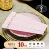 Estilo Nórdico Alta Temperatura Ultra Grueso Antiescaldado Cerámica Color Bajo Esmalte Lujo Ligero Rosa Gama Alta Vajilla Doméstica