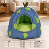 Nido para Gato Otoño e Invierno Cálido Semi-Cerrado Yurta Mongol Nido Gato Perro Universal Cerrado Nido para Gato Nido para Dormir Dropshipping