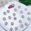 Nova Joia para Unhas Azul em Pó Borboleta Bolsa de Material Puro para Nail Art Mistura de Pequenas Joias Tulipa Peônia Luminosa para Nail Art
