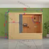 Cama Cápsula de Albergue Juvenil, Cama de Camada Única para Apartamentos Pequenos, Varanda da Sala de Estar, Alargada e Espessada, Cama de Dormitório de Creche, Multifuncional