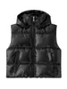 Ropa para Mujer Transfronteriza Estilo Europeo y Americano 2025 Popular Tecnología Brillo Chaqueta de Plumas Invierno Engrosada con Capucha Chaleco de Algodón