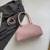 Bolsa Quadrada Pequena da Moda e Simples para o Dia a Dia de Mulheres, Nova Bolsa de Ombro Listrada Fashion Verão 2026, Bolsa Transversal Casual e Única