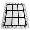 Manta de franela de sublimación directa de fábrica Manta de cuadrícula Palace manta en blanco para impresión Manta de aire acondicionado de cuadrícula 9 Palace serie de béisbol
