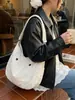 Bolso de Lona Estilo Nuevo 2026 para Mujer, Bolso de Hombro de Gran Capacidad, Bolso Cruzado Versátil de Moda Casual para Estudiantes, Clases y Trayectos