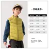 Body de Bebê Roupa Infantil Colete de Penas para Meninas 90 Penugem de Pato Branco 2026 Inverno Novo Quente Roupas de Outono e Inverno para Meninos