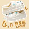 Chinelos de Algodão Impermeáveis para Mulheres, Estilo Inverno com Cobertura de Calcanhar, Sapatos de Casa com Forro de Fleece, Novo Modelo Outono e Inverno 2026, Sapatos de Algodão Peludos para Mulheres, Adequados para Uso Externo