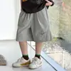 Shorts Bordados Leves de Secagem Rápida para Meninos 2026 Verão Novo Design de Panda Shorts Versáteis de Malha Comprimento no Joelho para Crianças Maiores