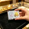 Pegatina para Teléfono Móvil de Oro Puro 999 Princesa Hazte Rica Foil de Oro Hazte Rico Rápido Pegatina para Refrigerador Año de la Oveja Ten Dinero para Gastar Tarjeta de Oro Regalo