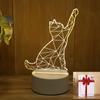 Presente Criativo Luz Noturna 3D para Atividades de Feriado Infantil, Luz Noturna Pequena USB de Natal com Logo Impresso em LED