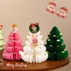 Festival de Navidad Árbol de Navidad de Panal Adornos de Mesa para Ventana Accesorios Opciones Multicolor Accesorios de Decoración para Escaparate