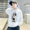 Elegante Sudadera de Primavera y Otoño para Niños, Niños Medianos y Grandes, Ropa Infantil Cálida con Forro Polar, Moda Cool y Moderna de Invierno