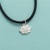 Colgante de nube de la suerte de plata esterlina S925, accesorio para pulsera de cuerda de cuentas, collar, colgante, material de joyería