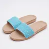 Pantuflas de Lino Transpirables Cómodas para Hombre Verano Hogar Interior Antideslizantes para Pareja Absorbentes de Sudor Cuatro Estaciones