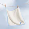 Toalla de Mano para Bebé de Guardería de Coral Fleece, Impermeable y Resistente a la Suciedad, Se Puede Colgar, Diseño de Dibujos Animados para Niños, Se Puede Imprimir el Nombre