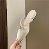 Sandalias de Verano 2026 Estilo Francés Cerradas de Tacón Medio Grueso para Mujer, Estilo Hada Elegante para Combinar con Vestidos, Tacones Altos