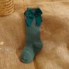 2020 Estilo Español Calcetines Medianos de Lazo de Malla de Color Sólido para Niños Calcetines Explosivos ins Calcetines de Bebé