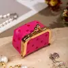 Bolsa Organizadora de Joyería Mini Portátil con Puntos para Viaje Almacenamiento Pequeño de Aretes Anillos Billetera para Monedas Regalo para Damas