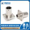 Componentes de Carcasa de Conector Médico Redondo de Metal con Brida Mecanizado de Torno CNC de Alta Precisión Personalizado
