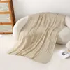 Manta de camping manta de aire acondicionado manta manta de felpa manta para siesta en la oficina manta para siesta manta de sofá manta de punto trenzado grueso manta de tiro