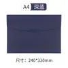 Bolsa de Couro A4 Transfronteiriça para Documentos Bolsa de Arquivo para Escritório Bolsa de Informações Armazenamento de Grande Capacidade Bolsa para Documentos Logo Personalizado