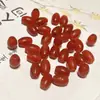 Ágata Vermelha Contas de Jujuba Contas Cilíndricas Contas Tambor Pulseira Wenwan Acessórios para Pulseiras Acessórios de Joias Contas Soltas Diy593