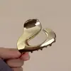 Presilha Borboleta Metal Líquido Presilha Tubarão Avançada Presilha Traseira Cabeça Grampo de Cabelo Doce Cool Menina Placa para Meio Rabo Presilha para Cabeça