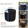Venta Caliente Transfronteriza Cubierta Negra para Tina Cubierta Impermeable a Prueba de Polvo y Protección Solar para Tina de Patio al Aire Libre
