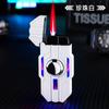 Tide Play Mecha Rotativo Luminoso à Prova de Vento Chama Vermelha Ponta do Dedo Descompressão Giroscópio Isqueiro Presente Tide para Namorado