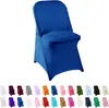 Funda para Silla Plegable Antideslizante de Color Sólido a Prueba de Polvo de Hotel Cubierta Completa para Taburete de Banquete de Bodas Cubierta de Silla Personalización