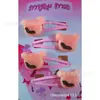 Acessório de Cabeça Estilo Coreano Resina Acessórios de Comida Biscoito Urso Simulado BB Clip Presilha de Cabelo Presilha Fofa de Gota d'Água Joias Infantis