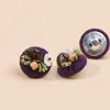 Botones versátiles de hilo con cuentas, botones cubiertos de hilo, botones decorativos para suéteres, prendas de punto para exteriores y accesorios de moda