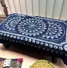 Mantel tradicional teñido con nudos de Zhoucheng, Dali, Yunnan, Mantel para mesa de café, Tela para colgar en la pared teñida con nudos hecha a mano, Tela decorativa para el hogar étnica