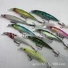 Señuelo de pesca con cebo falso láser interior de 9 cm con anzuelo de pluma, 10 colores, multicolor