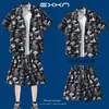Traje de Viaje Camisa de Manga Corta para Hombre Camisa de Playa Costera Pantalones Cortos Casuales de Vacaciones Tallas Grandes Pantalones de Tres Cuartos Ropa de Pareja