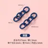 He Cai Se Pintura Horneada Hebilla de Resorte Anillo Metálico Anillo Liso Accesorios Hechos a Mano para Bricolaje Anillo de Resorte Llavero Hebilla de Anillo Venta al por Mayor