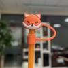 En stock Venta al por mayor barato tapón de pajita de silicona tapa antipolvo para pajita celebridad de internet tapón antipolvo para bebida funda de silicona para pajita
