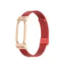 Adequado para moldura de relógio de metal tipo armadura de ar para Google Fitbit, fivela de malha de aço, pulseira de metal para relógio Google multicolor