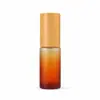 En Stock Botella Atomizadora Gradiente Naranja-Rojo de 10 ml, Botella Roll-On para Aceites Esenciales, Botella Pequeña para Muestras de Perfume, Botella de Presión, Color Gradiente al por Mayor