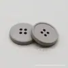 Botões de resina de borda fina, simples, clássicos, de quatro furos para cardigãs, casacos e jaquetas, botões decorativos redondos coloridos para roupas