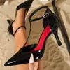 Sandálias de Salto Alto Bico Fino da Moda para Mulheres, Novo Estilo de Verão, Simples e Luxuosas, Salto Fino, Sandálias Vazadas, Logotipo Personalizável